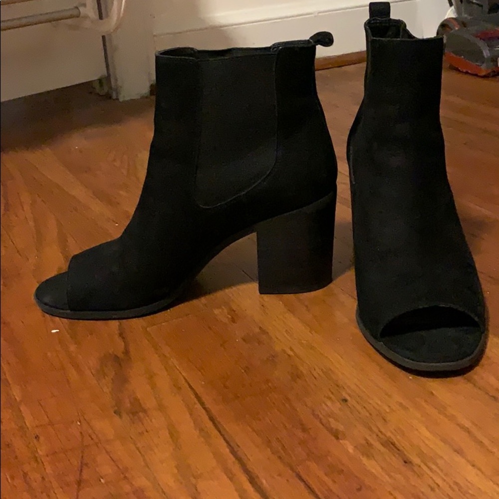 Lucky Brand Open Toe Ankle Boots